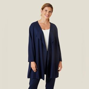 MASAI dark navy Jenama Jersey open cardigan/Jacket.  Pockets. Oversized fit. NWT